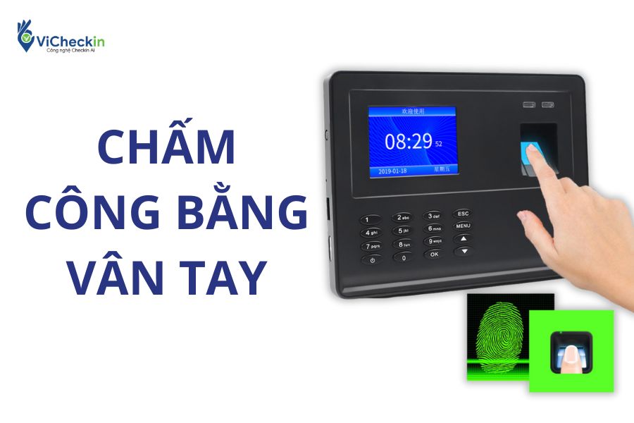 Cách chấm công tính lương bằng vân tay